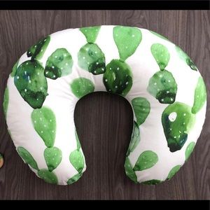 Organic Watercolor Cactus Nursing Pillow Cover
